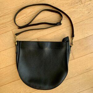 MADEWELL Black Leather Saddle Bag